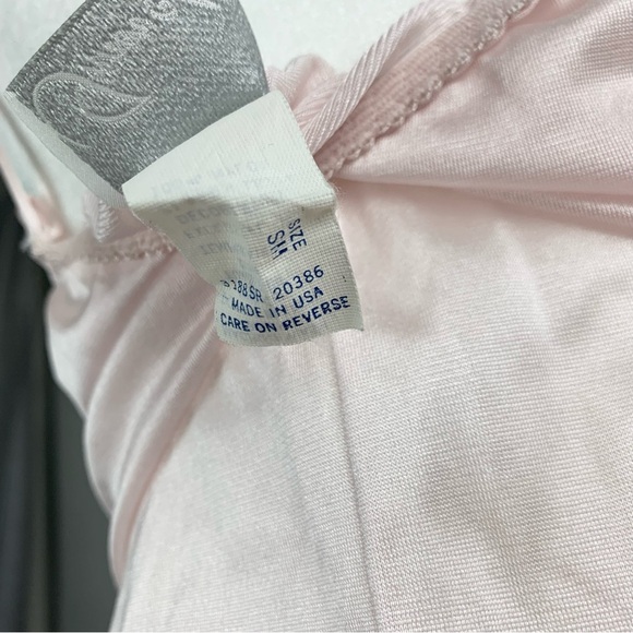 VTG 80s Inner Most Pink Lace Bow Floral Ruffle Bodysuit Lingerie Nightie Teddy S - Picture 10 of 12